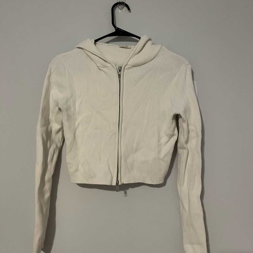 Brandy Melville cropped zip up